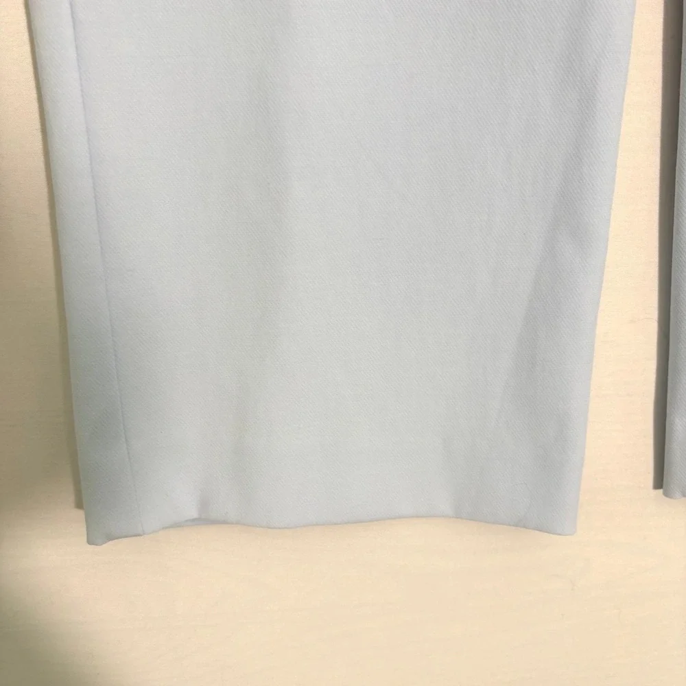 Talbots Petites Light Blue Cropped Trousers Straight Leg Pants Size 10P - Picture 7 of 9
